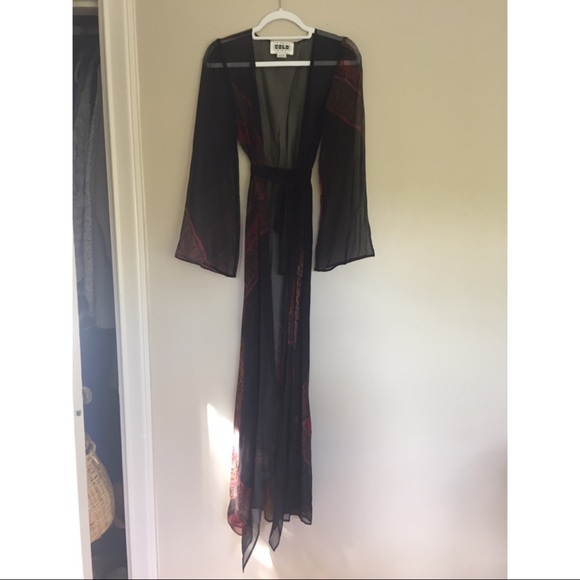 🍋SOLD🍋Stone Cold Fox Helena Robe Sheer Violante - Picture 2 of 5